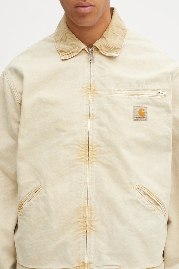 Carhartt WIP cotton jacket OG Detroit beige I035555.0ME5F