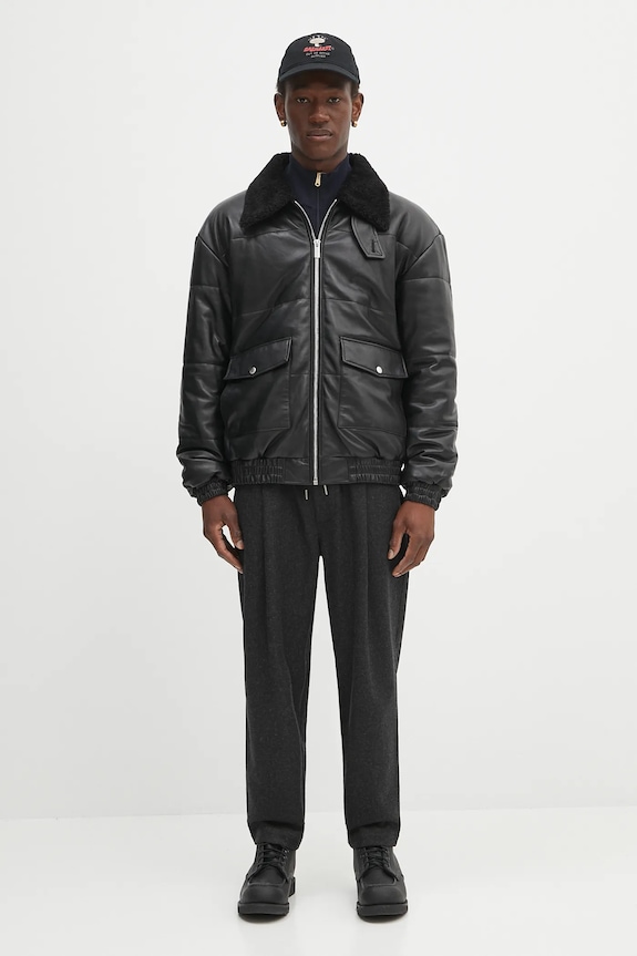 Kožená bunda Drôle de Monsieur Le Blouson Cuir PERM.CT109.LH001