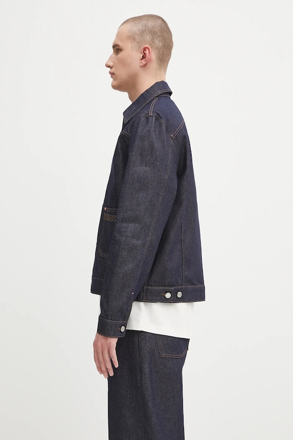 Džínová bunda Drôle de Monsieur La Veste Denim Brut H.JT172.CO211 námořnická modř AW25