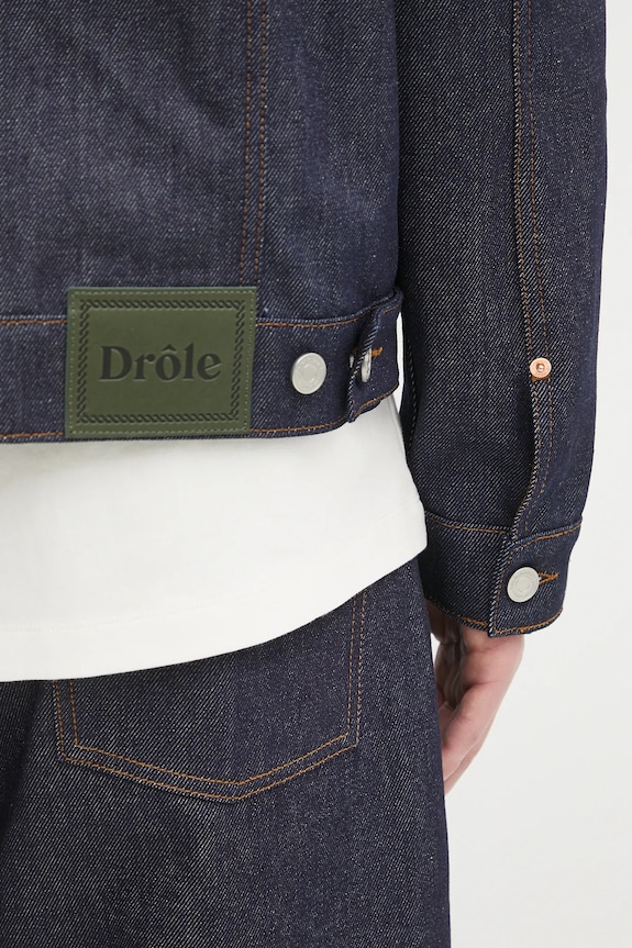 Džínová bunda Drôle de Monsieur La Veste Denim Brut H.JT172.CO211 námořnická modř