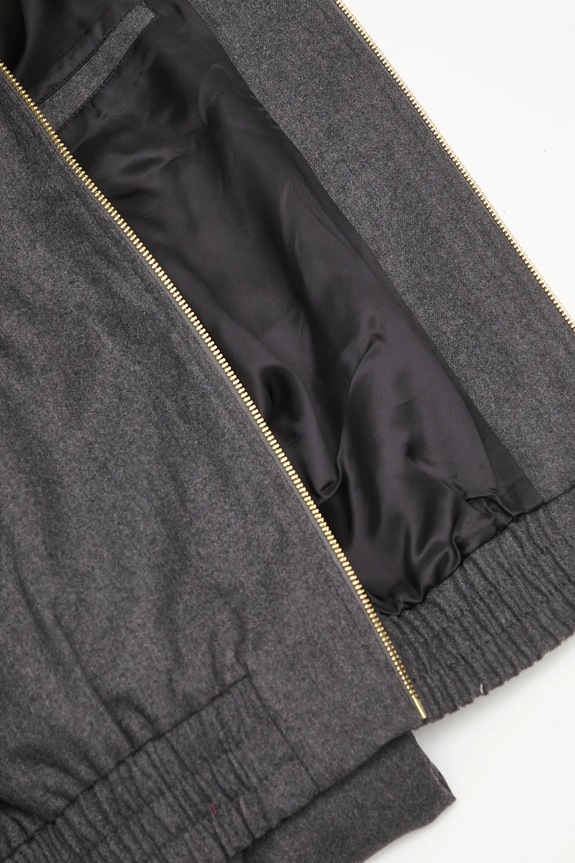 Drôle de Monsieur geacă de lână La Trackjacket Flanelle H.JT234.WV008 gri
