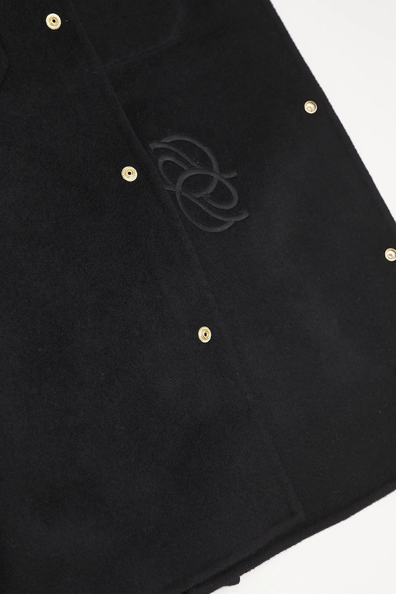 Вовняна куртка Drôle de Monsieur La Surchemise Laine H.JT254.WO031 чорний