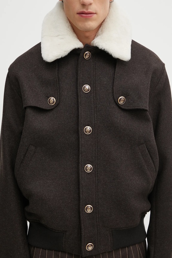 Drôle de Monsieur jacket with wool Le Blouson Laine I.JT242.WO043