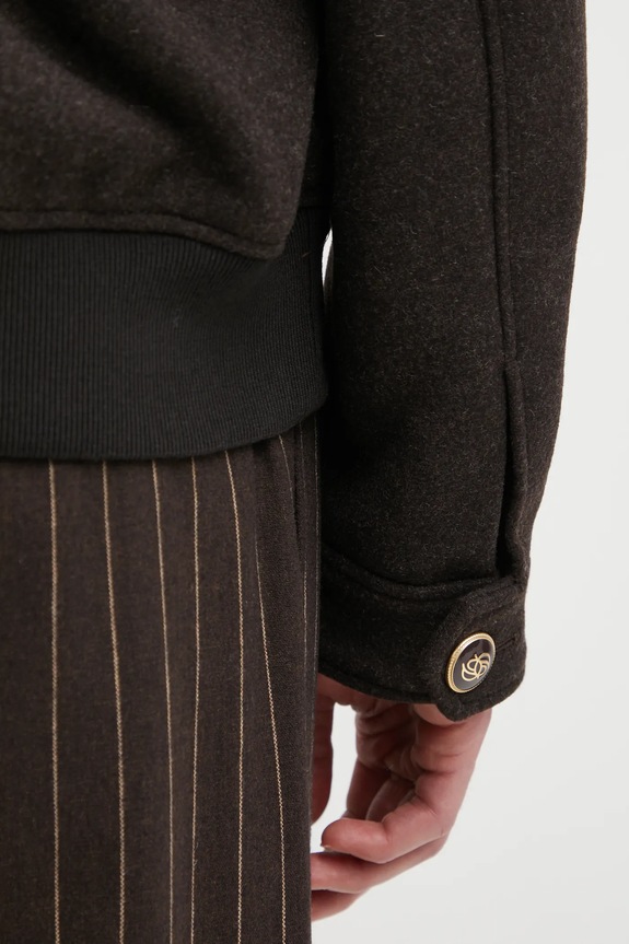 Drôle de Monsieur jacket with wool Le Blouson Laine I.JT242.WO043