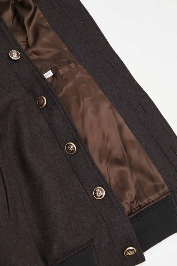 Drôle de Monsieur jacket with wool Le Blouson Laine I.JT242.WO043