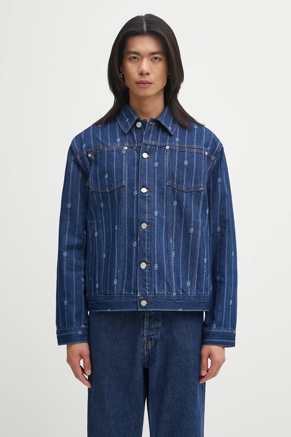 Drôle de Monsieur denim jacket La veste Denim Monogramme without blue I.JT182.CO238