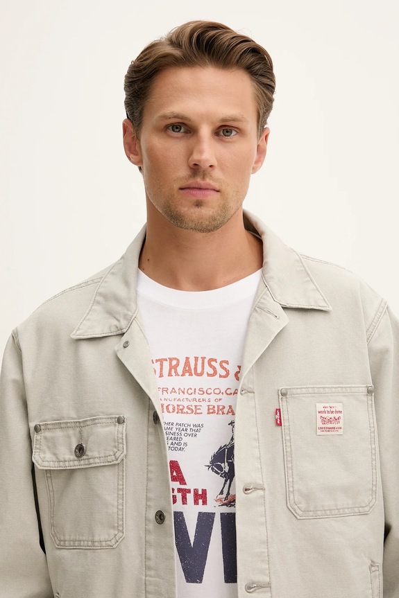 Levi's kurtka jeansowa szary A4820.0021