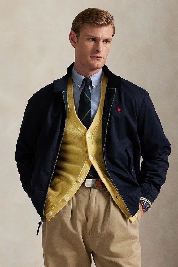 Polo Ralph Lauren kurtka bez kaptura granatowy 710923261