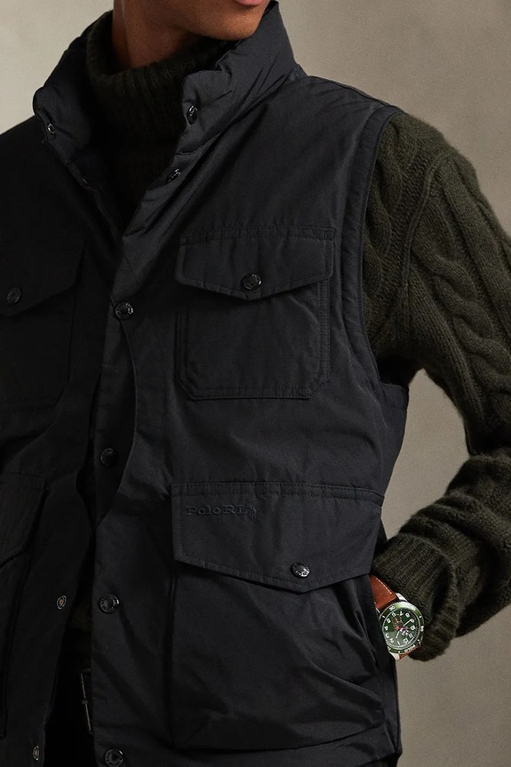 Пуховая безрукавка Polo Ralph Lauren чёрный 710968140
