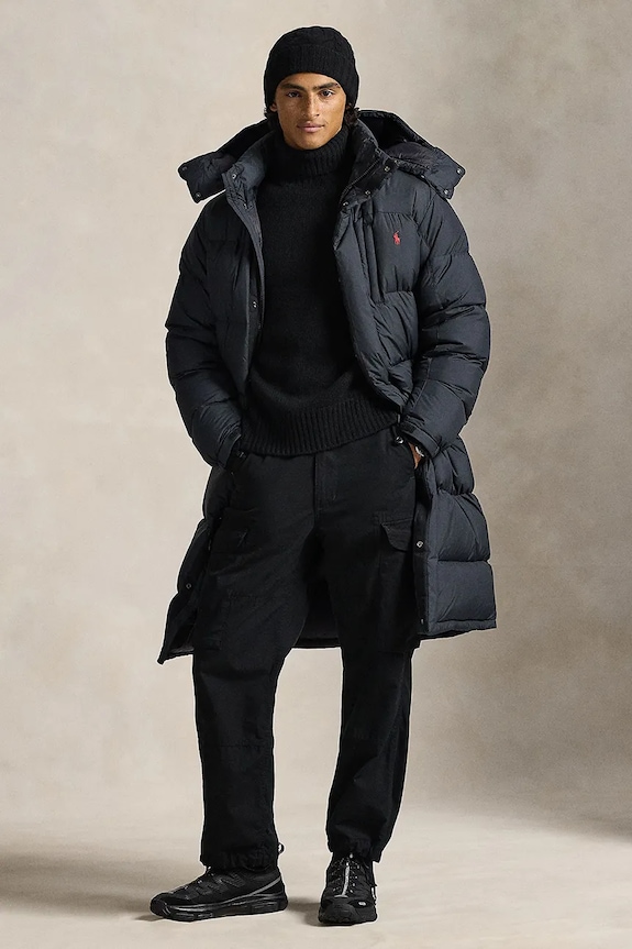 Bunda Polo Ralph Lauren zateplené čierna 710P01338