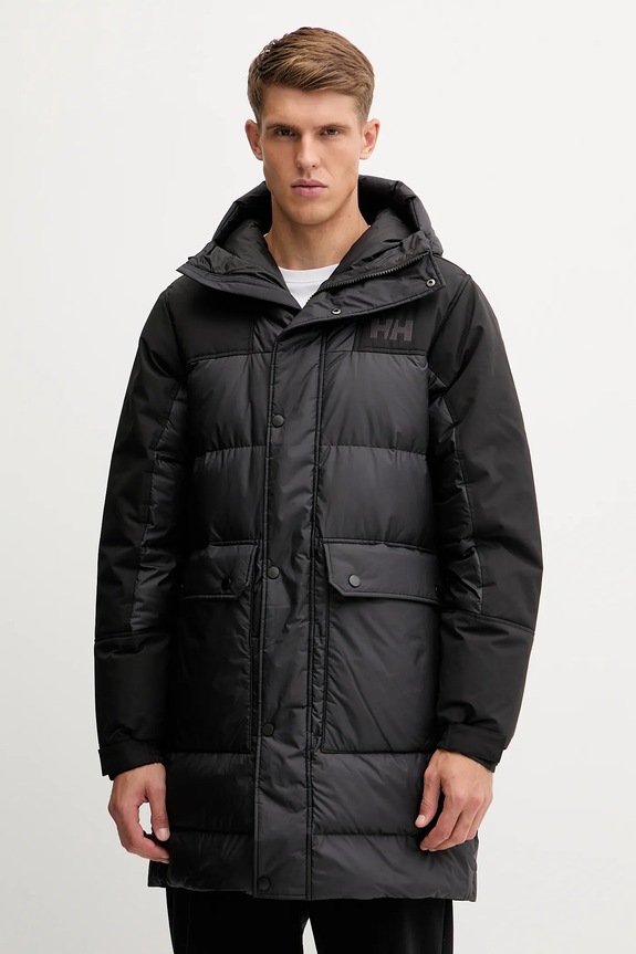 Péřová bunda Helly Hansen ESCAPE s podšívkou černá 53527