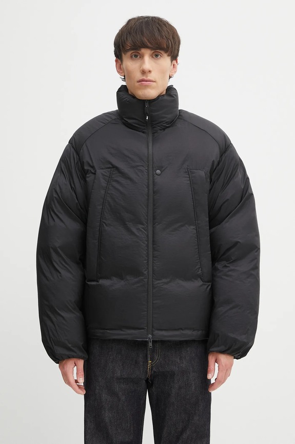 Пухова куртка Y-3 Puffer без капюшона чорний JX7282