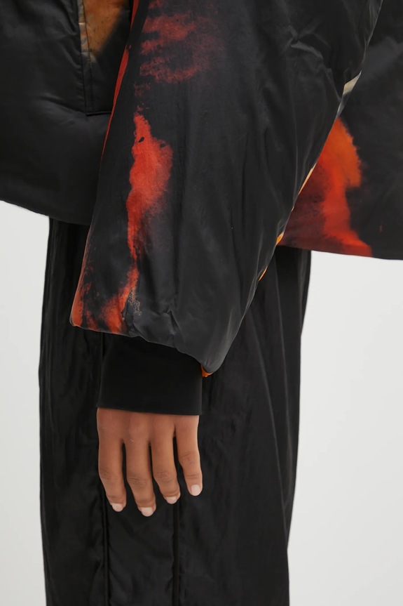 Y-3 kurtka puchowa Aop Puff czarny KA2366