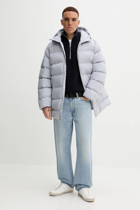 Calvin Klein kurtka puchowa LV04LD516G szary AW25