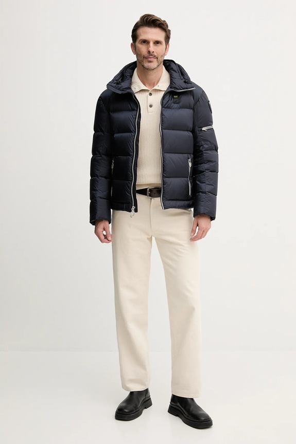 Пухова куртка Blauer WISE BLUC03024 темно-синій AW25