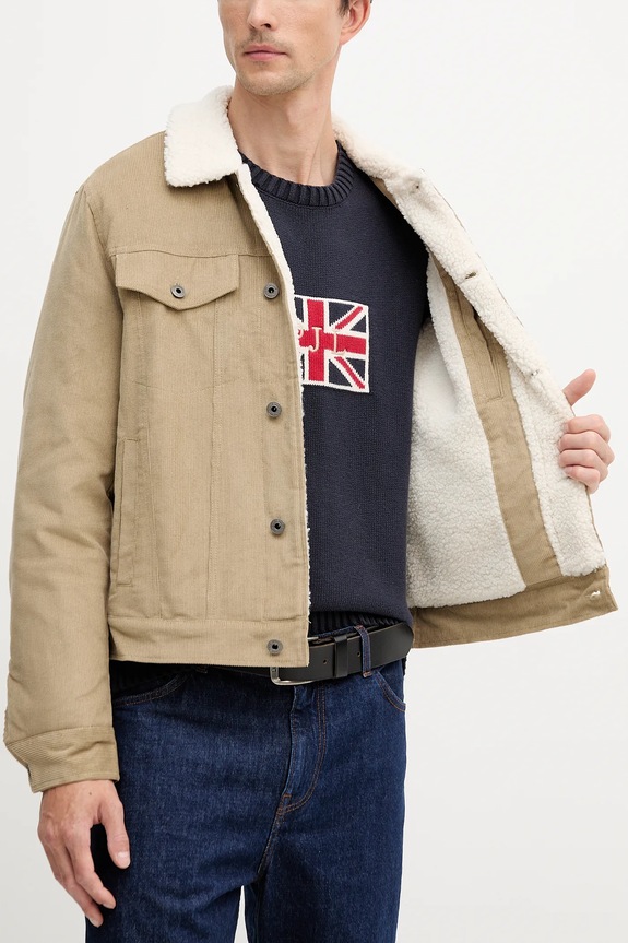 Pepe Jeans geacă din velur PM4027185