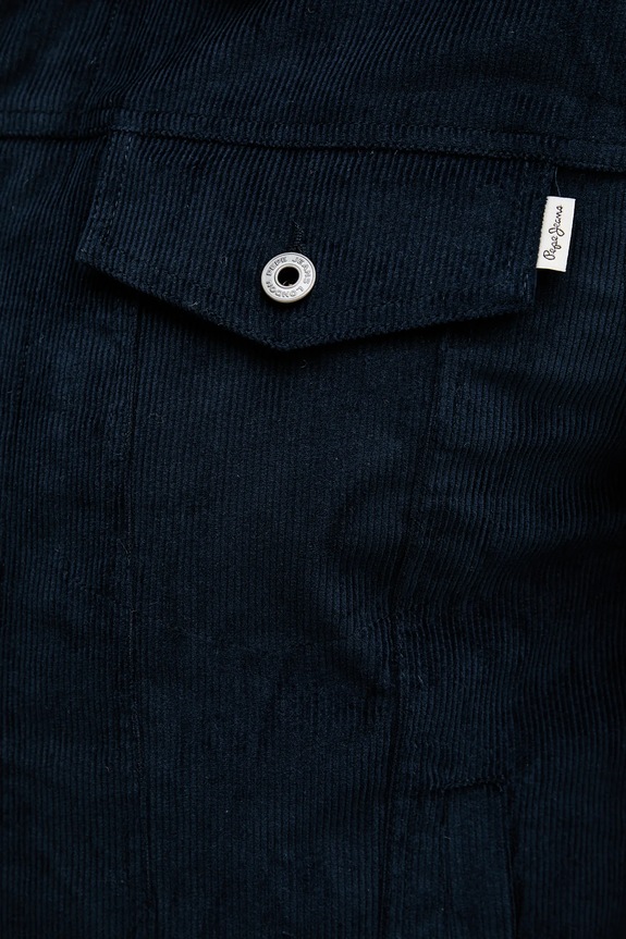 Pepe Jeans geacă din velur PM4027185 bleumarin