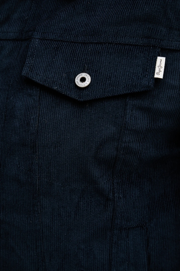 Pepe Jeans geacă din velur PM4027185 bleumarin