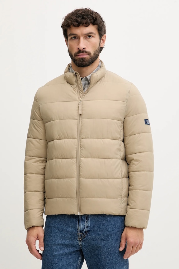 Bunda Pepe Jeans jemné zateplenie béžová PM4027171