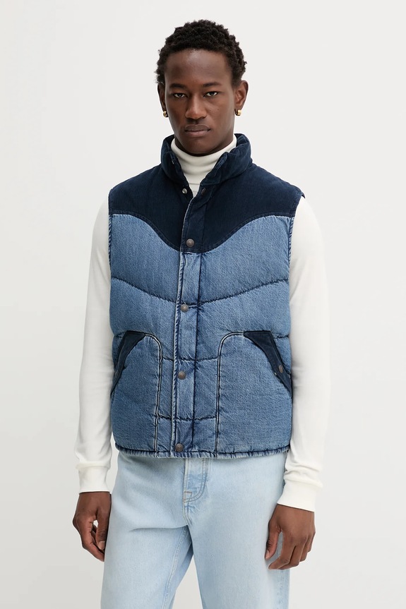 Páperová vesta Levi's bez kapucne modrá 003GQ