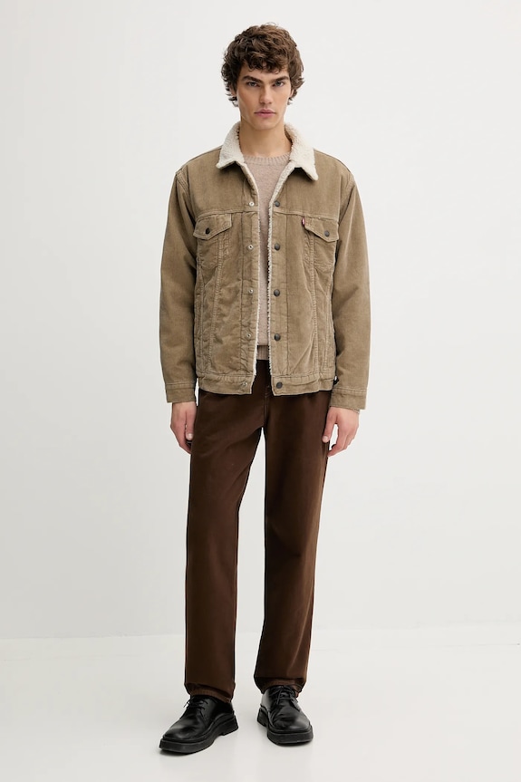 Levi's geacă din velur A5784.0022 bej AW25
