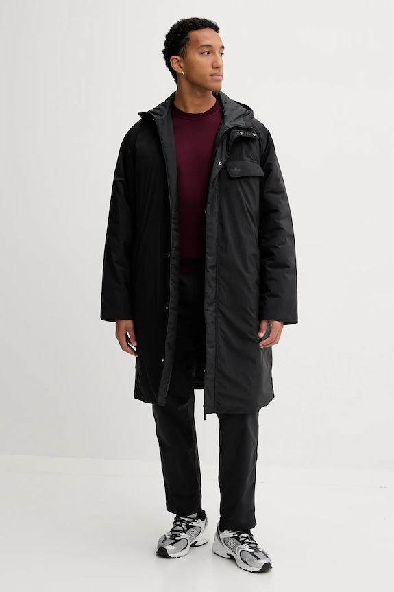 adidas Originals kurtka Premium Essentials Parka JW5834 czarny AW25