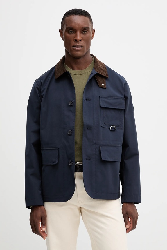 Jakna Tommy Hilfiger za prijelazno razdoblje mornarsko plava MW0MW40596