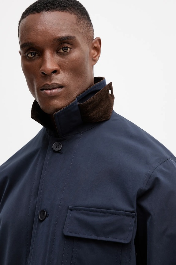 Jakna Tommy Hilfiger mornarsko plava MW0MW40596