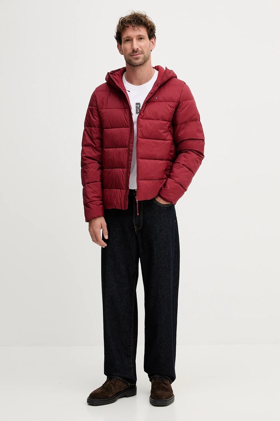 Tommy Hilfiger kurtka MW0MW41983 bordowy AW25