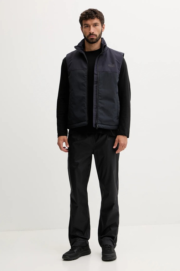 Jack Wolfskin bezrękawnik GLACIER SHIELD VEST A65025 granatowy AW25