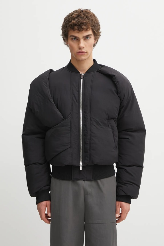 Bunda Heliot Emil bomber čierna AW25.M.02.163.BLK01