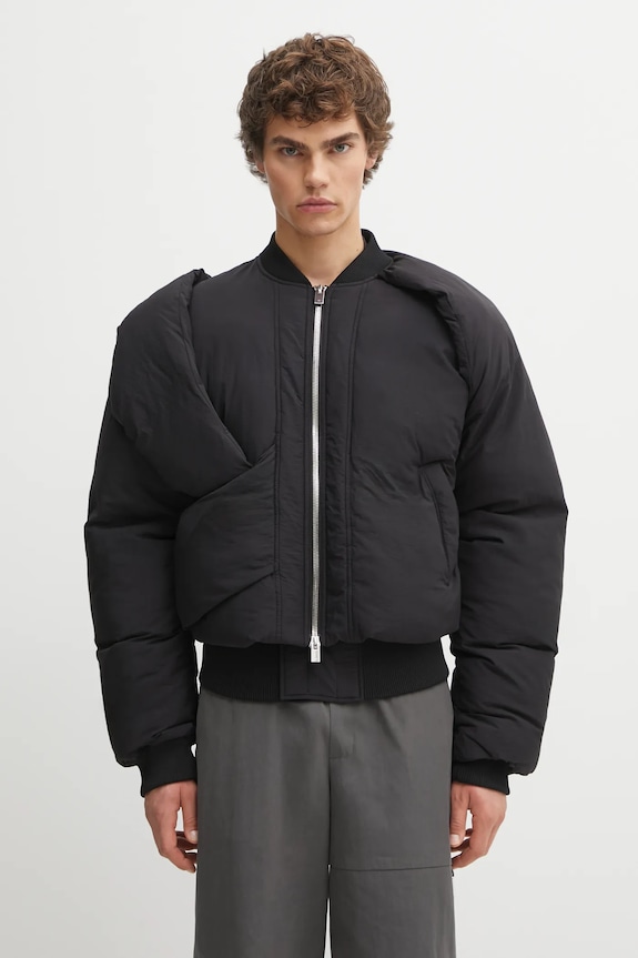 Bunda Heliot Emil bomber čierna AW25.M.02.163.BLK01