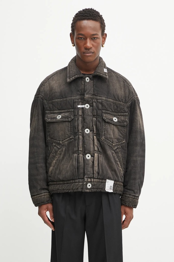 Džínová bunda Maison MIHARA YASUHIRO Blouson zateplené černá J15BL126