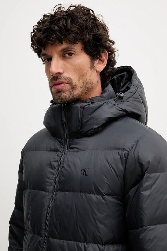 Пухено яке Calvin Klein Jeans LV04RC518G сив
