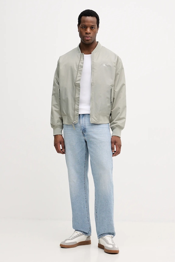 Яке бомбър Calvin Klein Jeans LV04RC526G зелен SS26