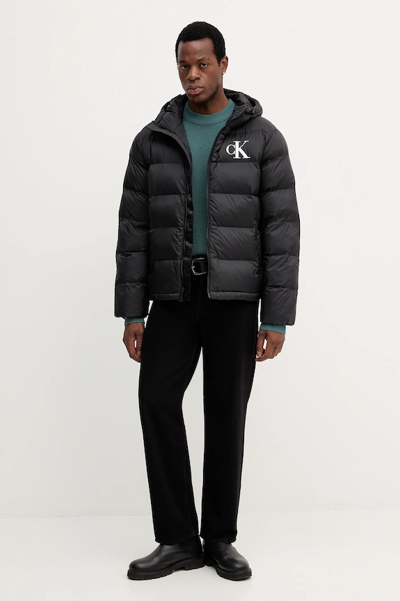 Bunda Calvin Klein Jeans LV04RD528G čierna AW25