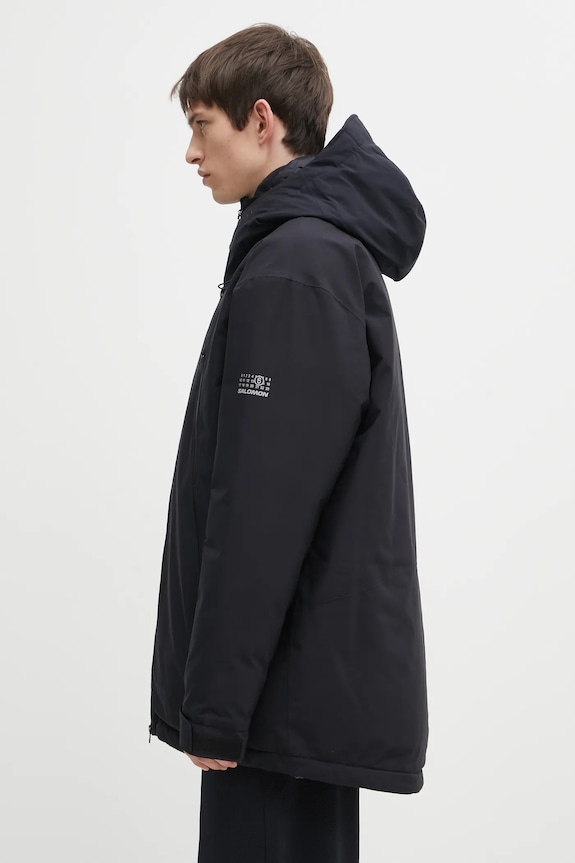 Пухено яке MM6 Maison Margiela x Salomon SH0AM0067.M35594.900 черен AW25