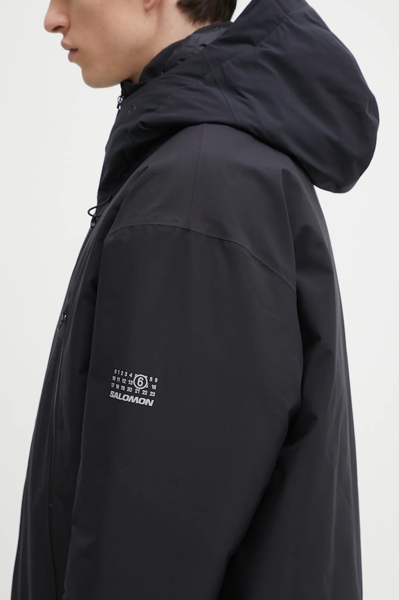 Пухено яке MM6 Maison Margiela x Salomon черен SH0AM0067.M35594.900