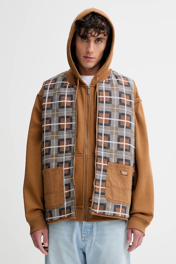Dickies bezrękawnik bawełniany DK0A88IT brązowy AW25