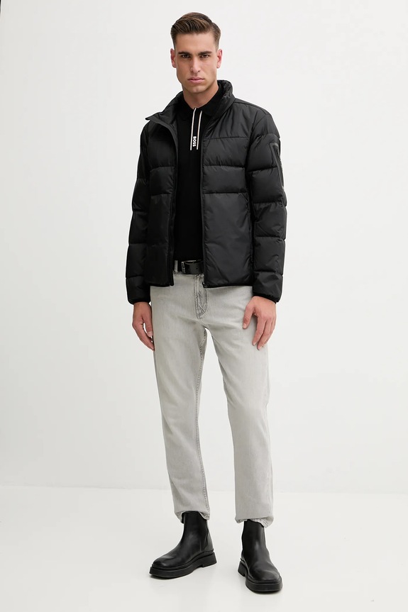 BOSS Green geacă de puf OW_Urbanex Puffer 50544322 negru AW25