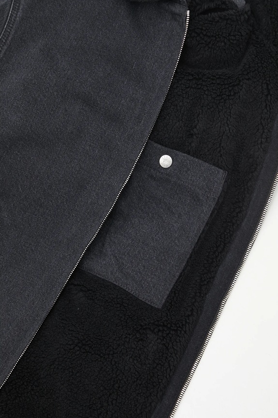 Kenzo giacca di jeans Happy Tiger Utility Fleece FF65DB1056C4