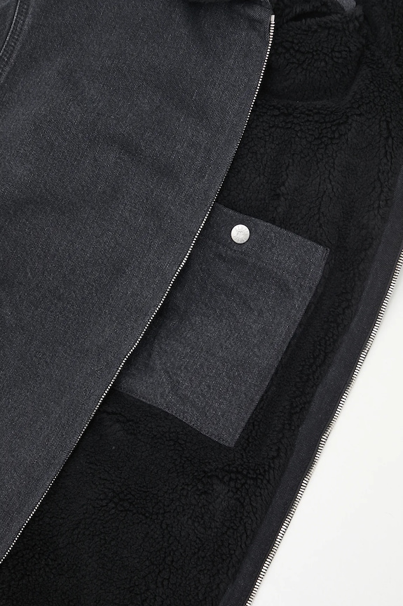 Kenzo giacca di jeans Happy Tiger Utility Fleece FF65DB1056C4