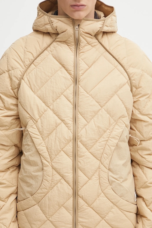 Péřová bunda Kenzo Weave Light Weight Down béžová FF65OU1459NA