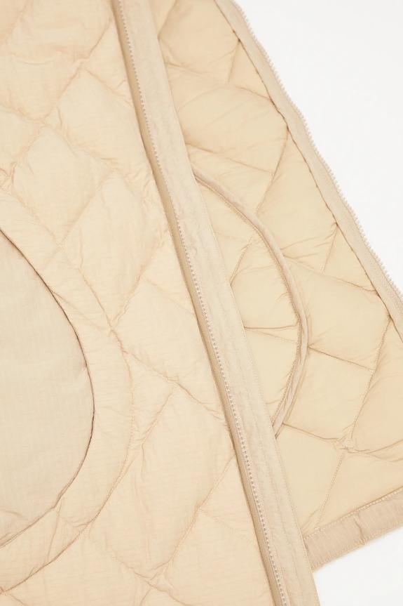 Péřová bunda Kenzo Weave Light Weight Down FF65OU1459NA béžová