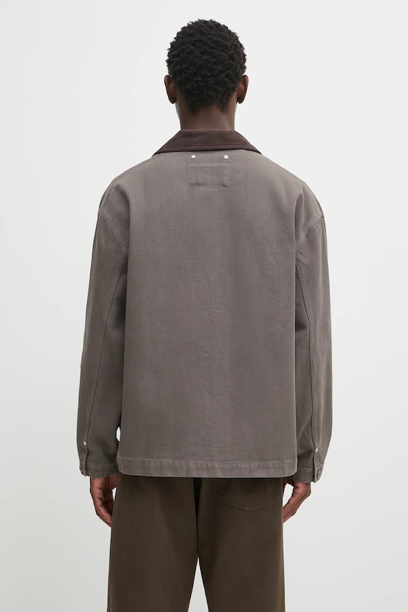 Oblečení Bavlněná bunda Kenzo Chainstitch Workwear FF65VE2349GU hnědá