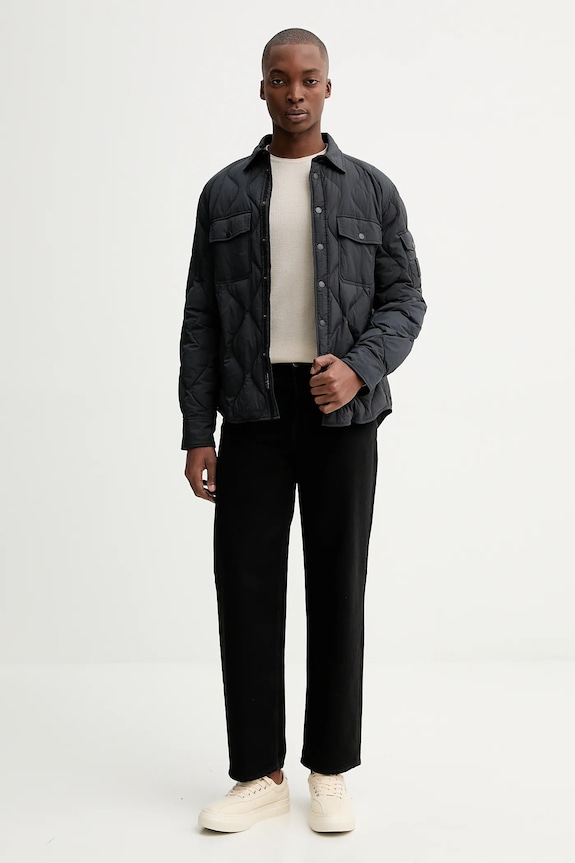 Páperová bunda Rag & Bone RV2125F0MNY čierna AW25