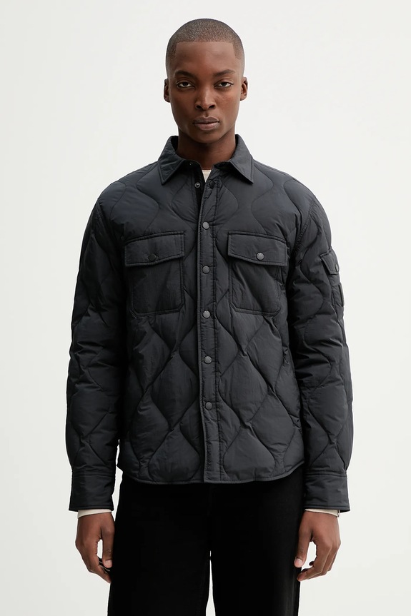 Páperová bunda Rag & Bone čierna RV2125F0MNY