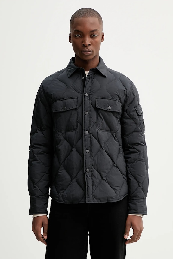 Páperová bunda Rag & Bone čierna RV2125F0MNY