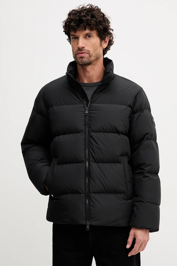 Tommy Hilfiger geacă de puf cu captuseala negru MW0MW40615