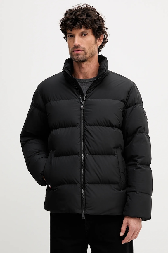 Tommy Hilfiger geacă de puf cu captuseala negru MW0MW40615